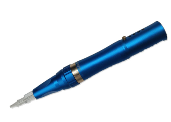 7V Sea Blue Cosmetic Tattoo Machine Makeup Eyebrow Easy To Operate Low Noise